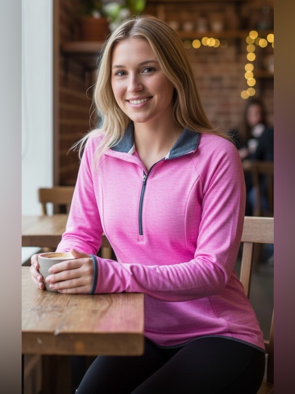 Under Armour Heatgear Pink Pullover Top Size Small EUC